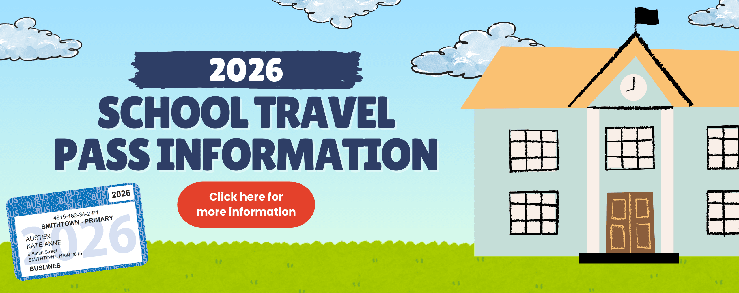 2026 Bus Pass Banner